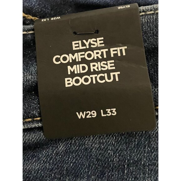 Silver Jeans Co. Elyse Comfort Fit Mid Rise Bootcut Jeans Size W29 L33 - Picture 6 of 16